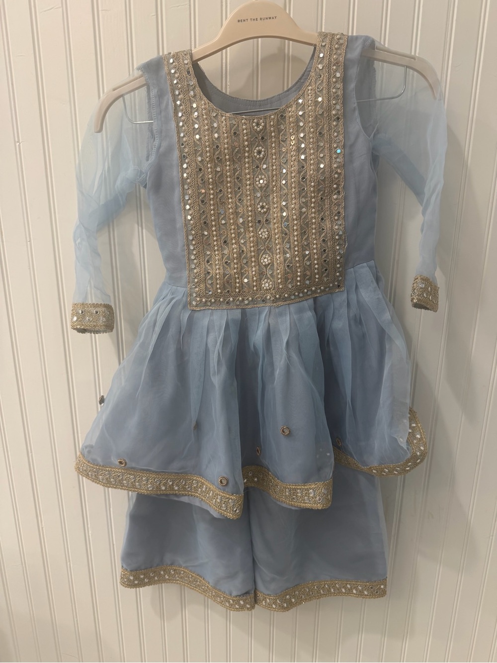Baby blue Kurta and Palazzo set